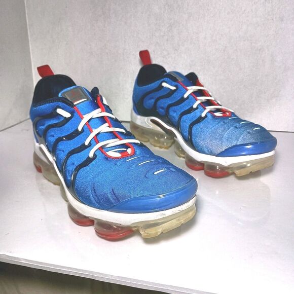 Nike Shoes Mens Size 11.5 Air Vapormax Plus Racer Blue University Red CJ0553-400 main image 12